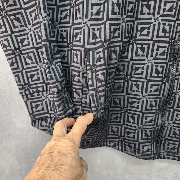 Liz Claiborne Jacket Women’s XXL Zip Front Black Stretch Casual Layering Pockets - Picture 6 of 13